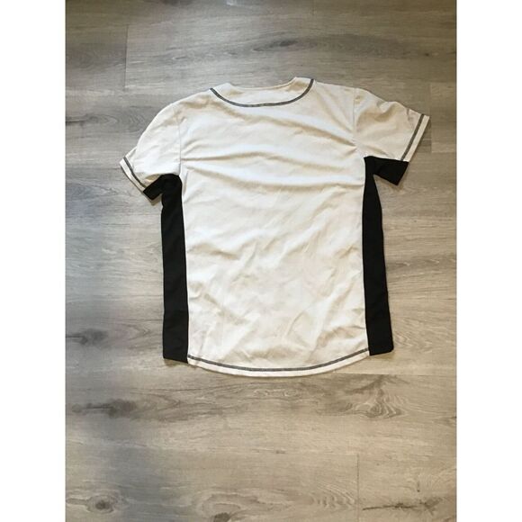 Evan Williams Bourbon Baseball Jersey Mens Medium Grey/Black - Picture 2 of 6